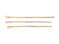 YELLOW GOLD, DIAMOND AND GEMSTONE BRACELET SET