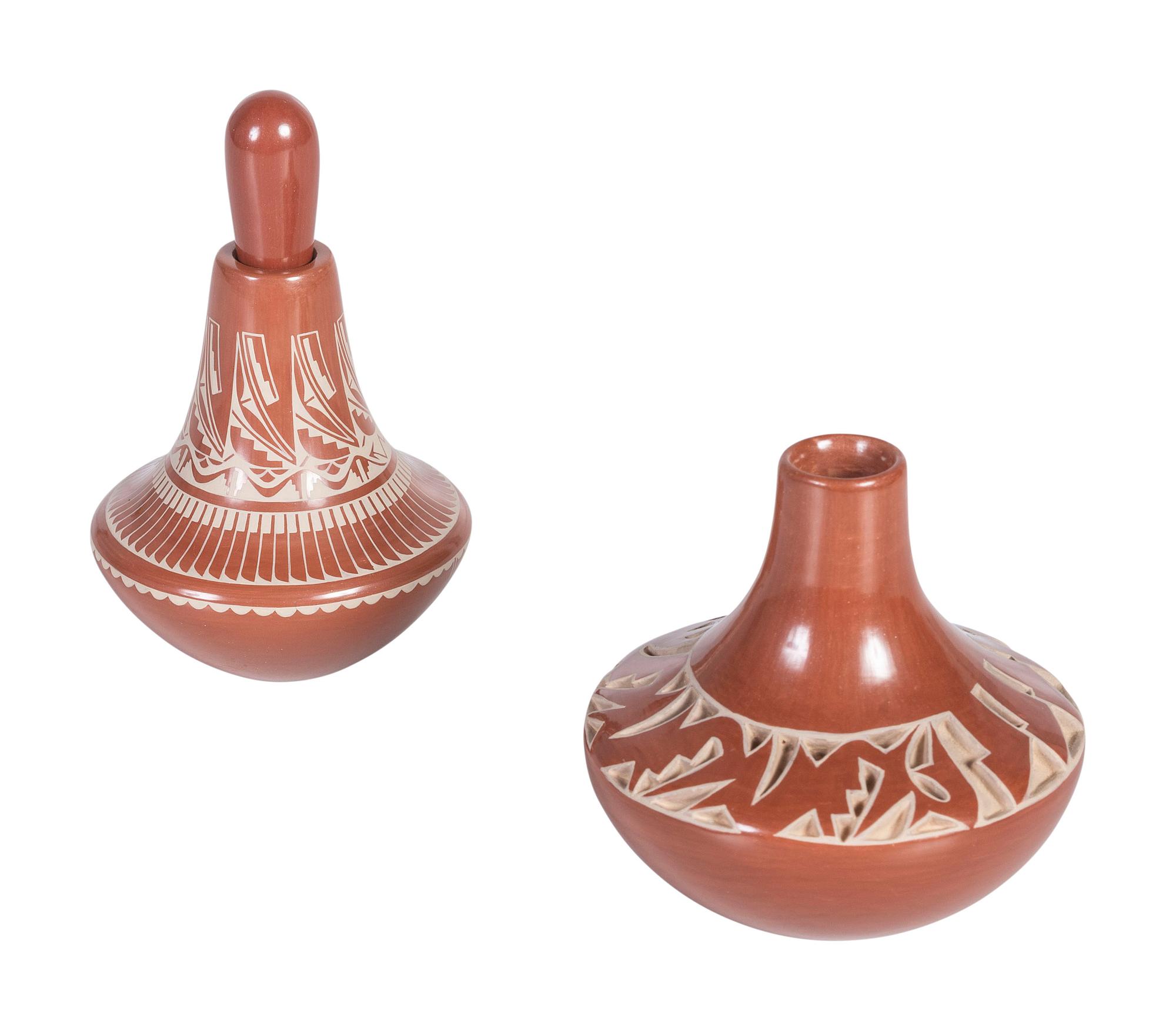 Santa Clara Redware Pottery Jars