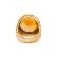 YELLOW GOLD AND CARNELIAN INTAGLIO RING