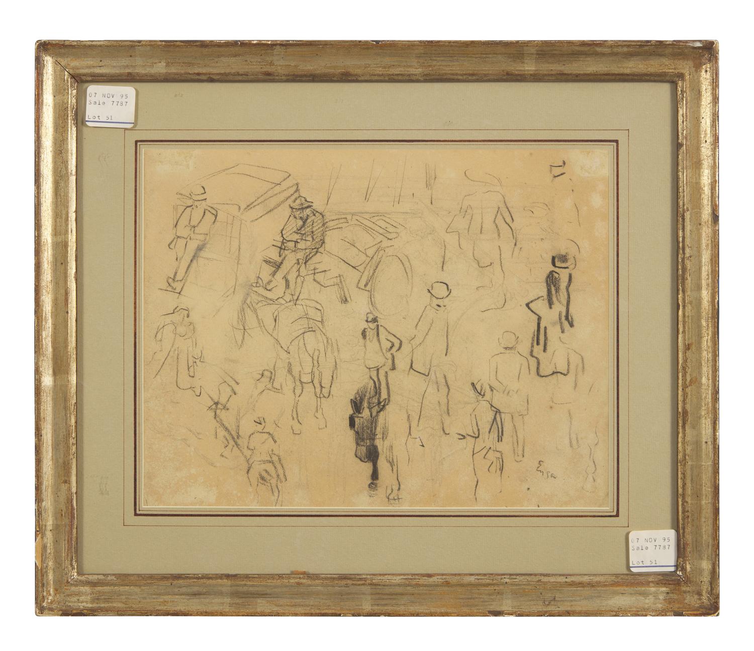 Still Life; with Figure Studies (A Double-Sided Work) , 1882