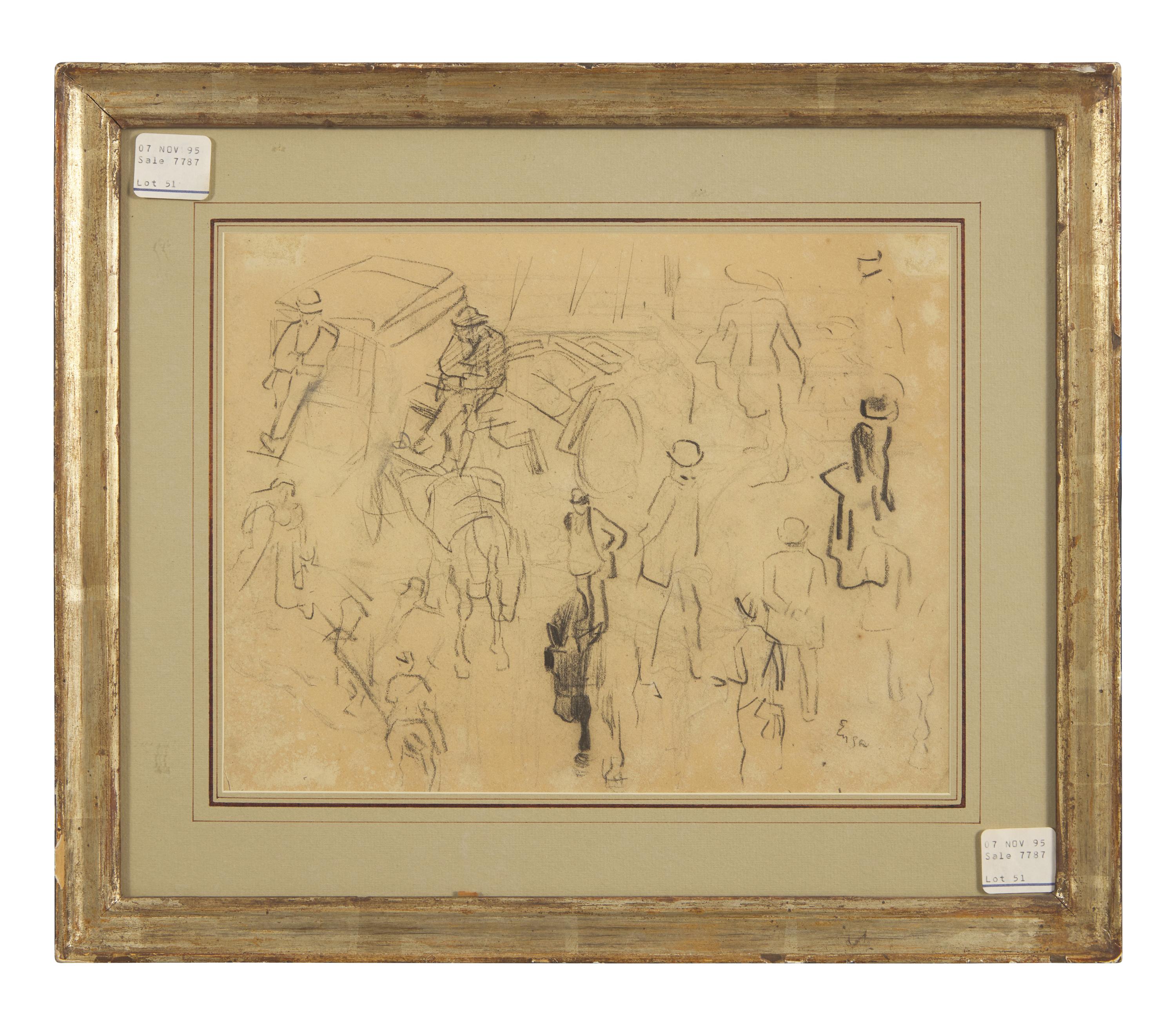 Still Life; with Figure Studies (A Double-Sided Work) , 1882