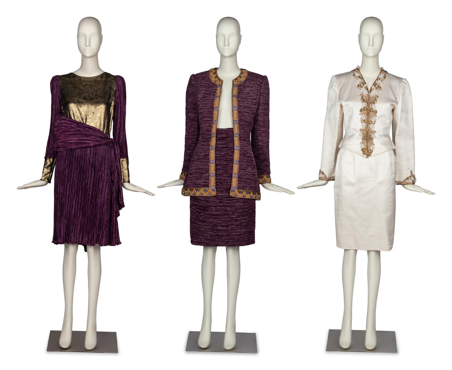 Mary McFadden, One Dress & Two Ensembles