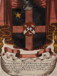 A Set of Four Hand-Colored Heraldic Engravings