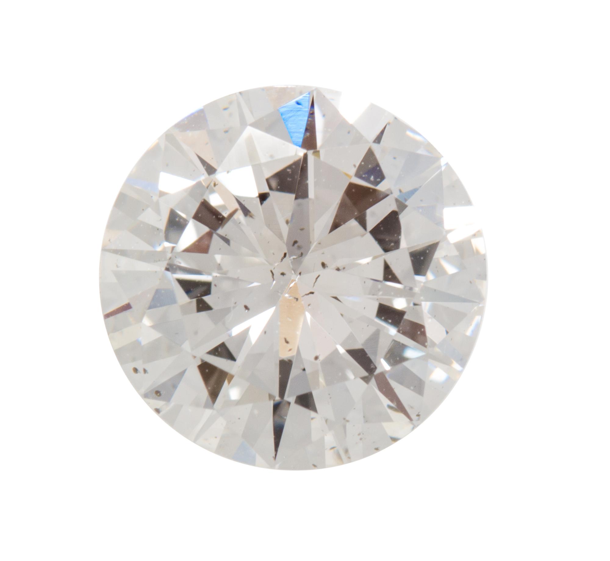 A 2.02 Carat Round Brilliant Cut Diamond,