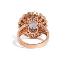 TANZANITE AND DIAMOND RING