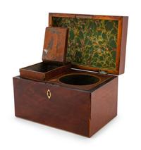 A Regency Mahogany Tea Caddy