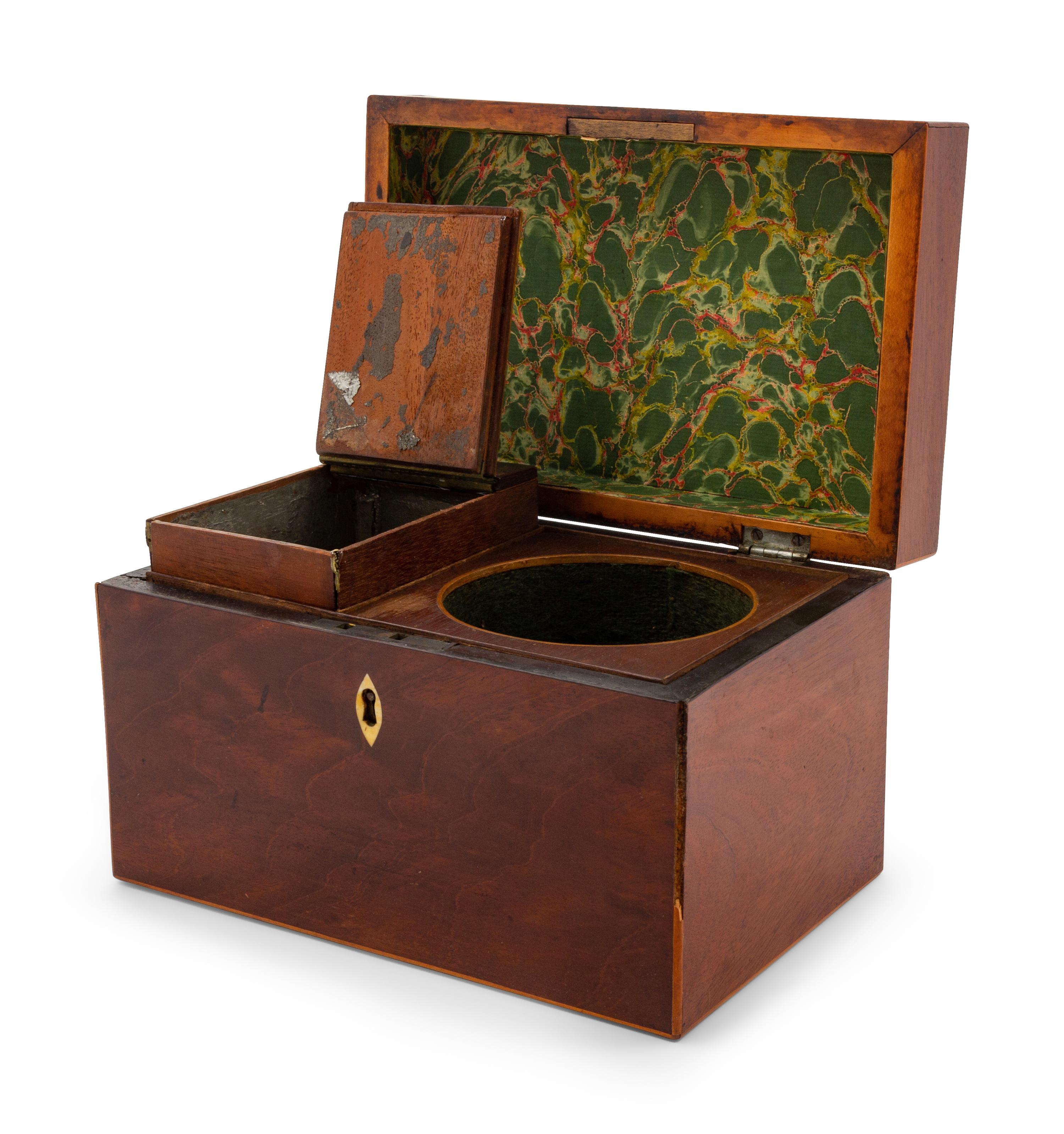 A Regency Mahogany Tea Caddy