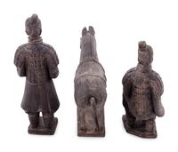 Three Chinese Terra Cotta Figures