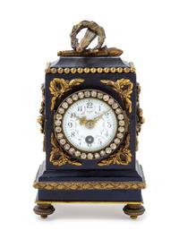 A French Gilt Bronze Mounted Carriage Clock