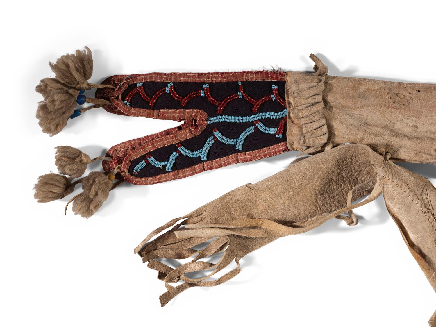 Cree Beaded Hide Rifle Scabbard