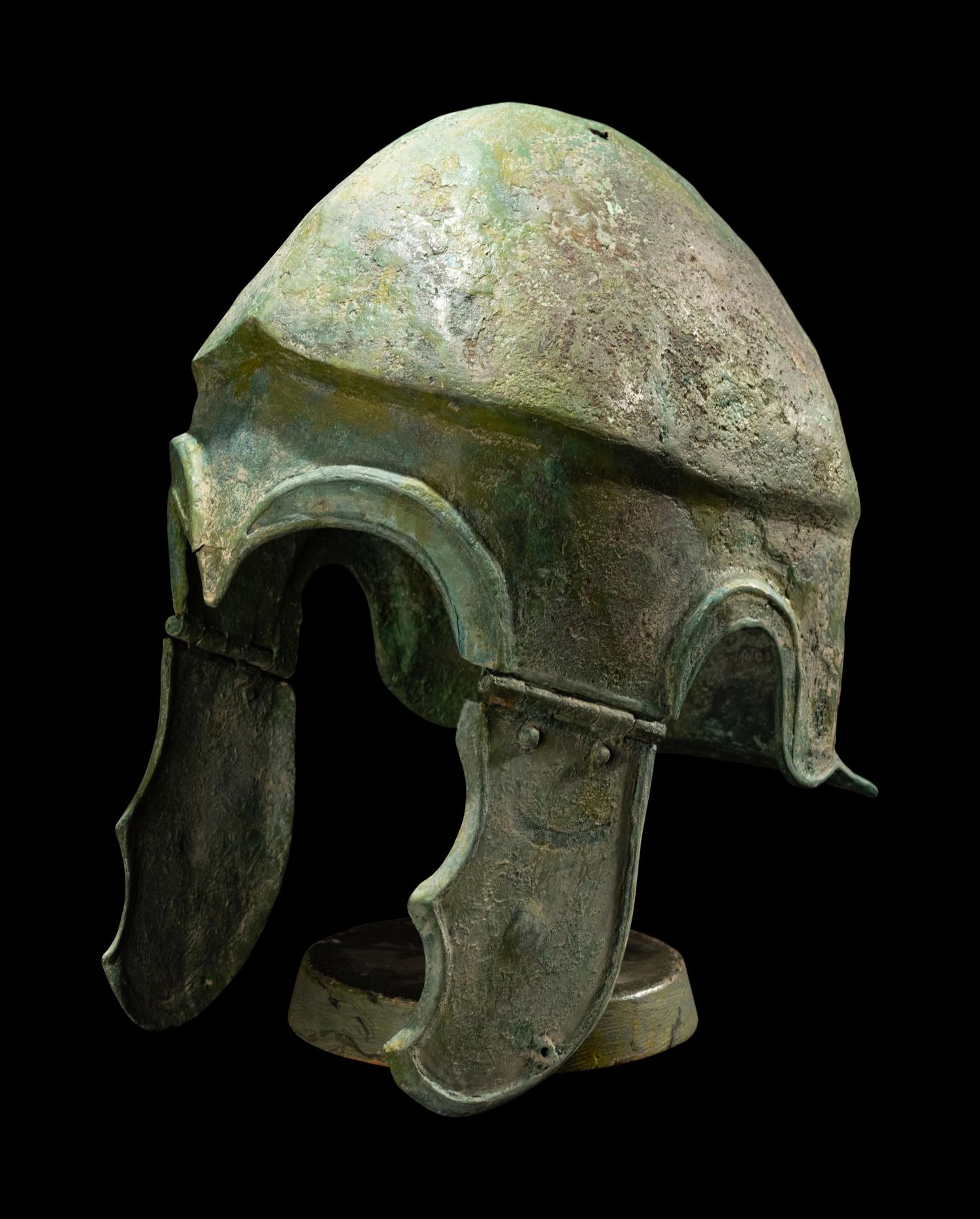 A Greek Bronze Chalcidian Helmet