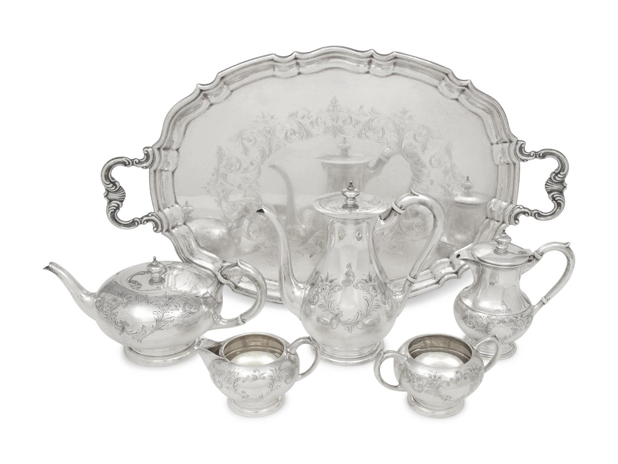 A Canadian Silver Six-Piece Tea and Coffee Service