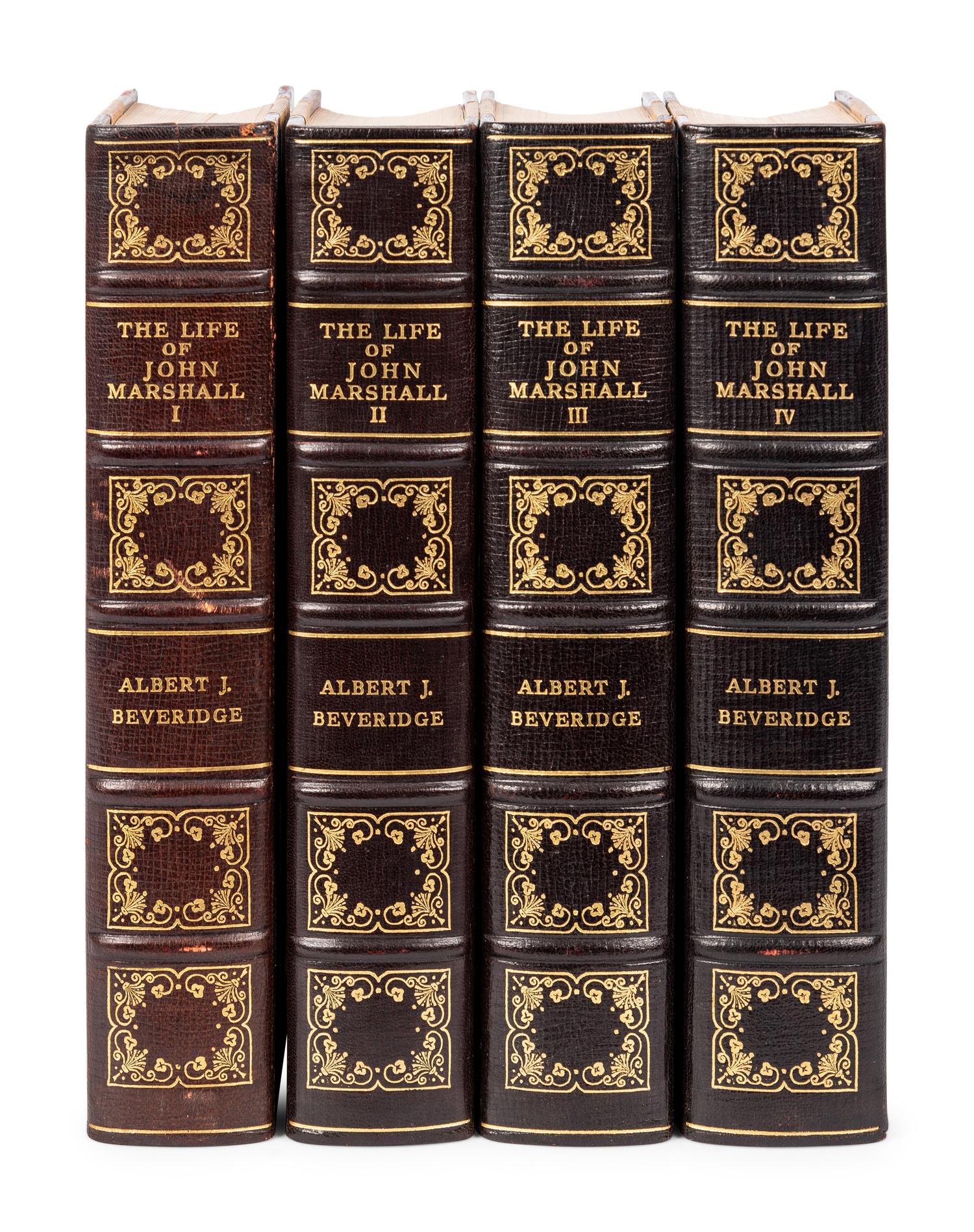 [FINE BINDING] -- A group of 3 works in 7 volumes finely bound, comprising: