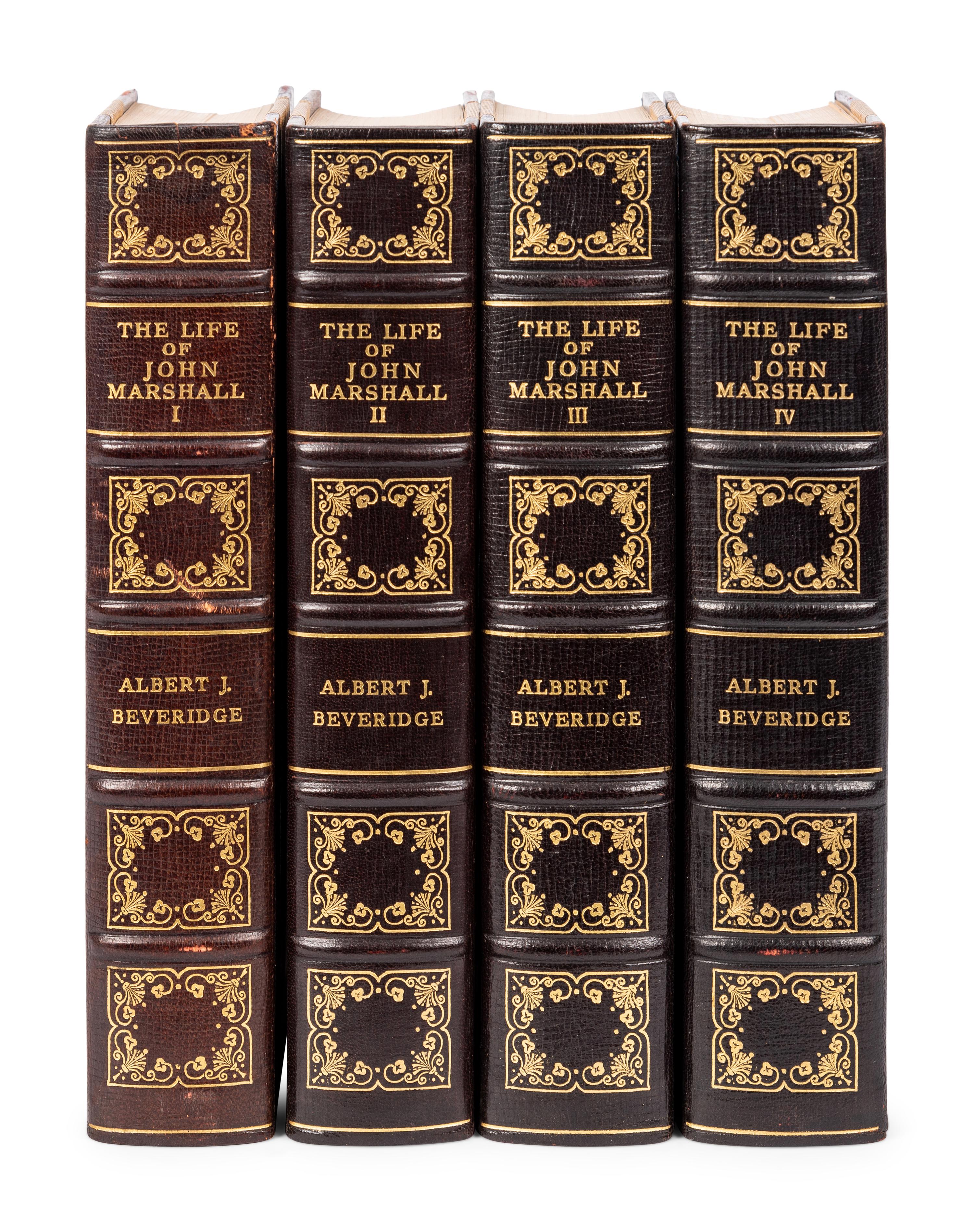 [FINE BINDING] -- A group of 3 works in 7 volumes finely bound, comprising:
