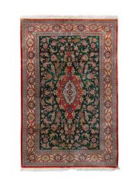 A Qum Silk Rug