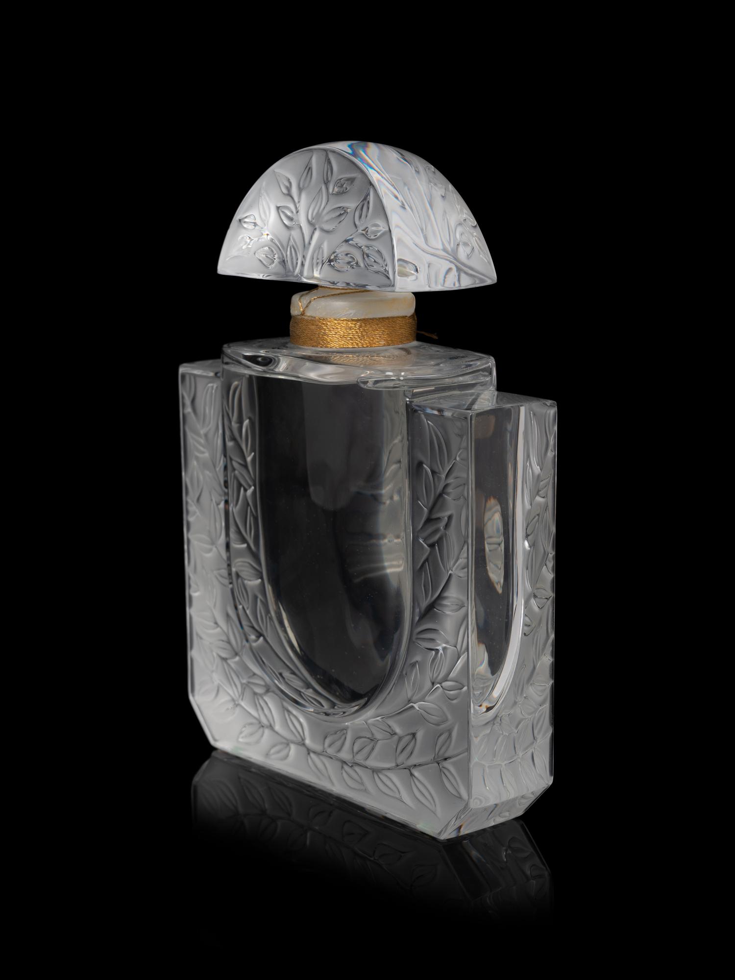 A Lalique Factice Perfume Bottle with Case