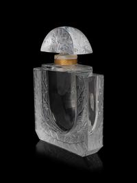 A Lalique Factice Perfume Bottle with Case