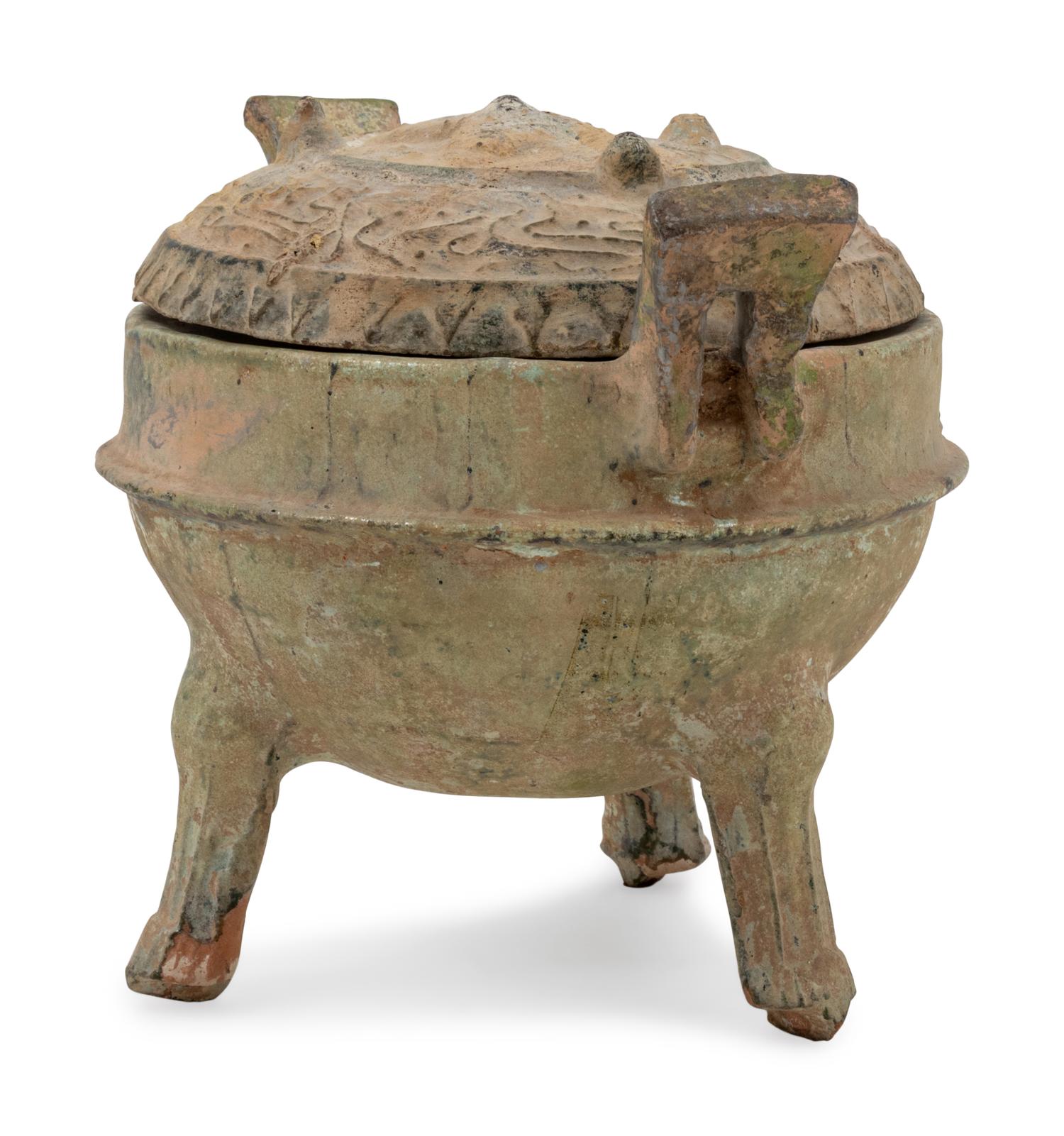 A Chinese Glazed Pottery Censer