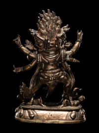 A Sino-Tibetan Bronze Figure of Vajrapani