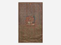An unusual pair of Tibetan or Mongolian thankas depicting Begtse Chen, 19th century or later 藏傳或蒙古唐卡一對 十九世紀或更晚