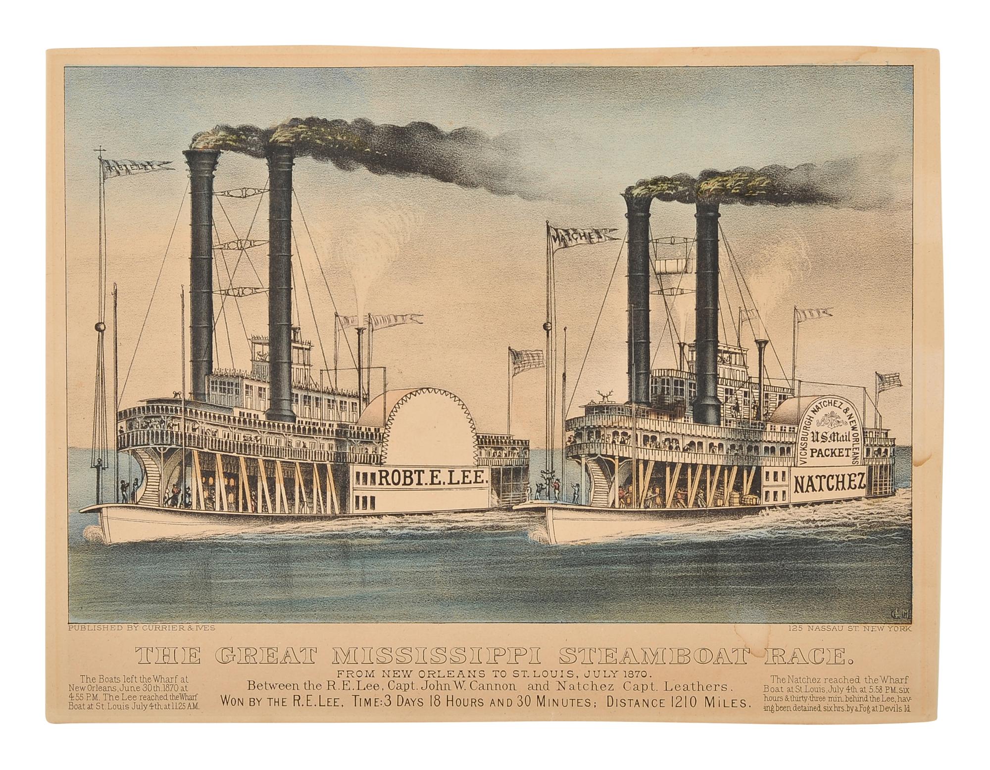 [MISSISSIPPI STEAMBOATS] -- CURRIER and IVES, publishers