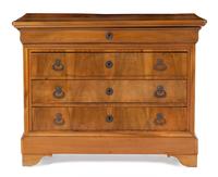 A Louis Philippe Walnut Commode Height 39 x width 51 x depth 22 inches. — 19TH CENTURY
