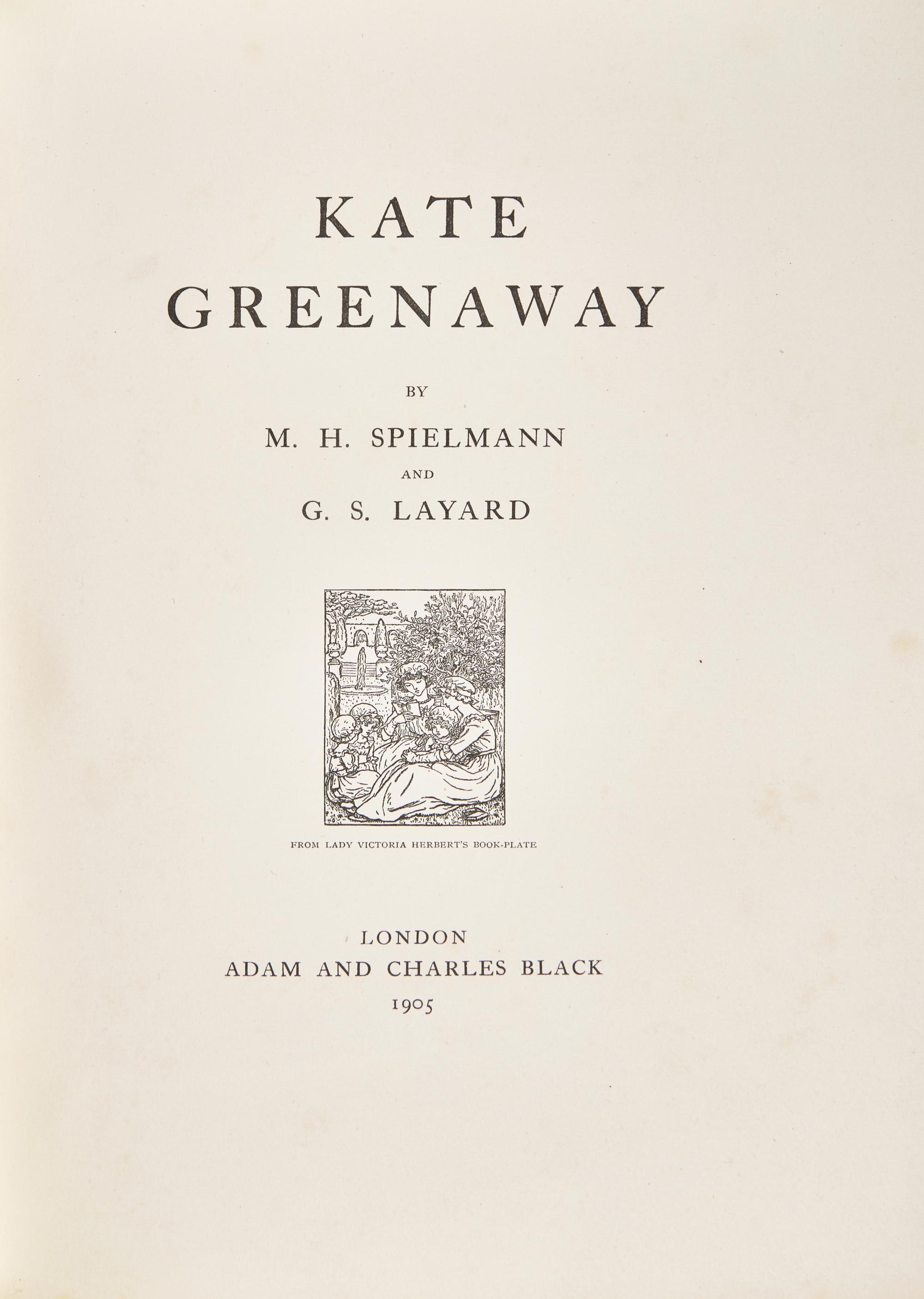 [Children's & Illustrated] [Greenaway, Kate] Spielmann, Marion Harry Alexander, and George Somes Layard. Kate Greenaway