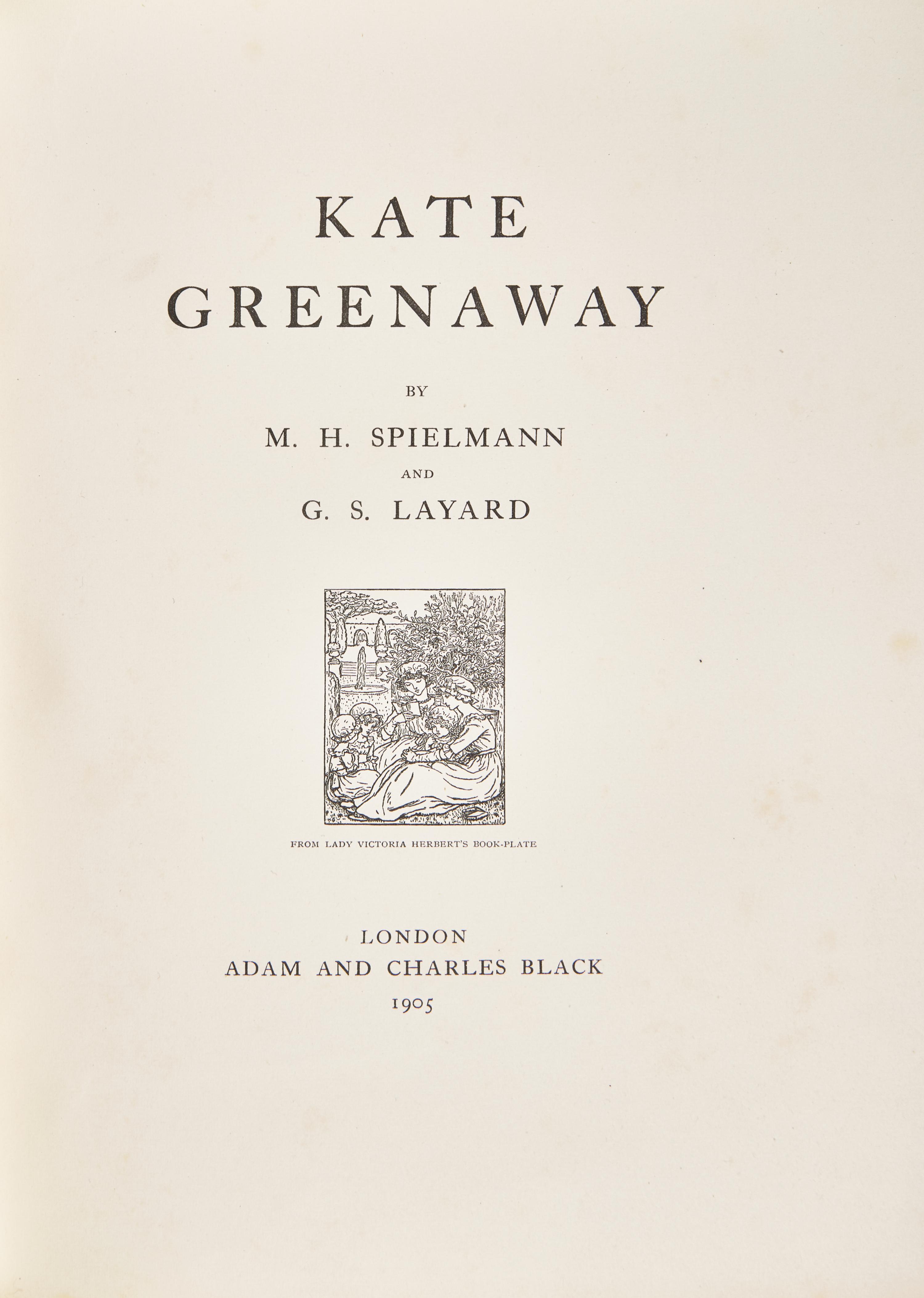 [Children's & Illustrated] [Greenaway, Kate] Spielmann, Marion Harry Alexander, and George Somes Layard. Kate Greenaway