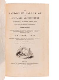 LOUDON, John Claudius (“J.C.”) (1783-1843). The Landscape Gardening and Landscape Architecture of the Late Humphry Repton . London & Edinburgh: Longman & Co., & A. & C. Black, 1840.