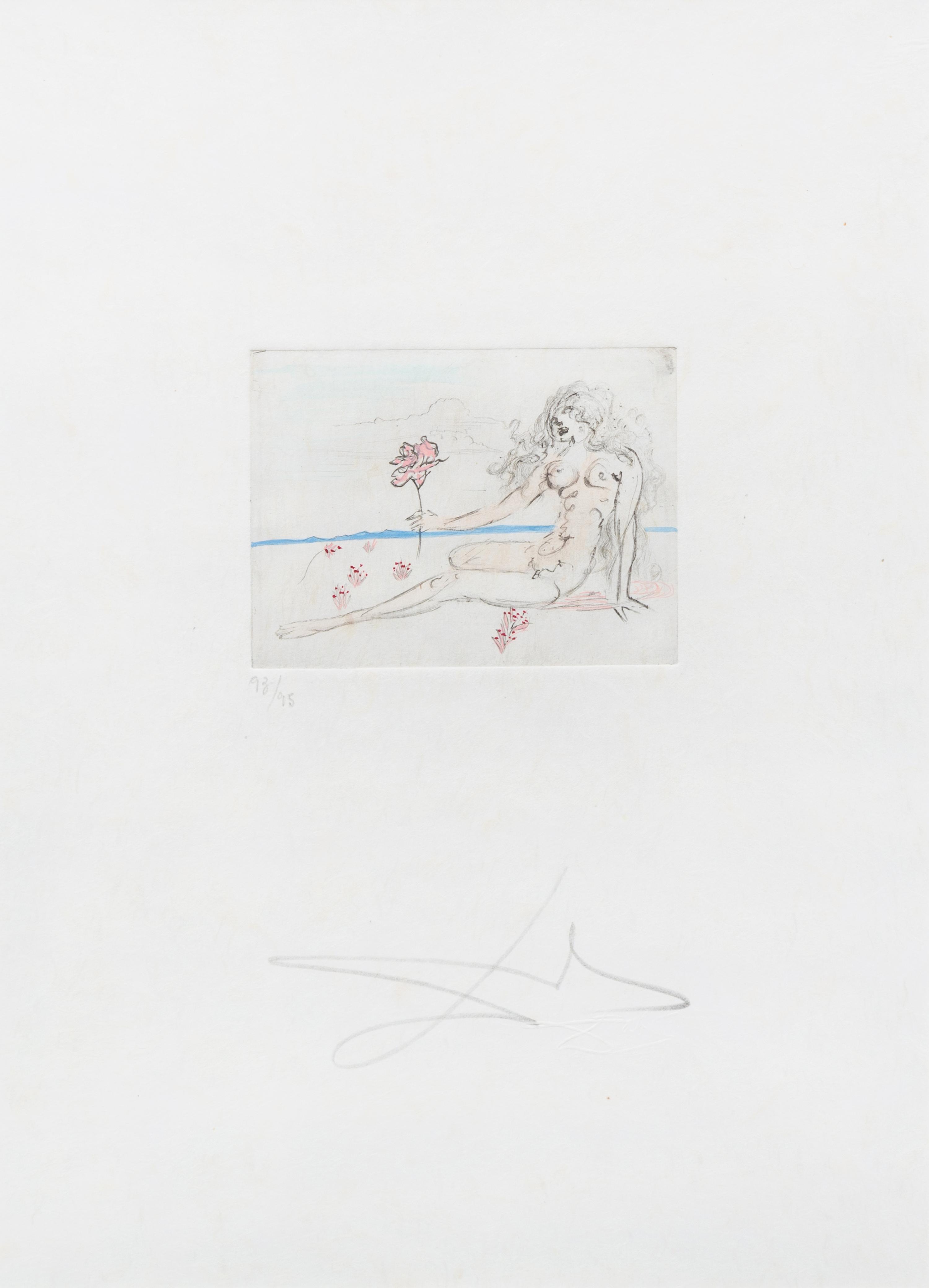 Salvador Dali, (Spanish, 1904-1989), Petites Nus, 1972 (a group of 7 color etchings from the portfolio of 8)