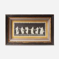 An assorted group of four Wedgwood jasperware plaques England, 19th / 20th century