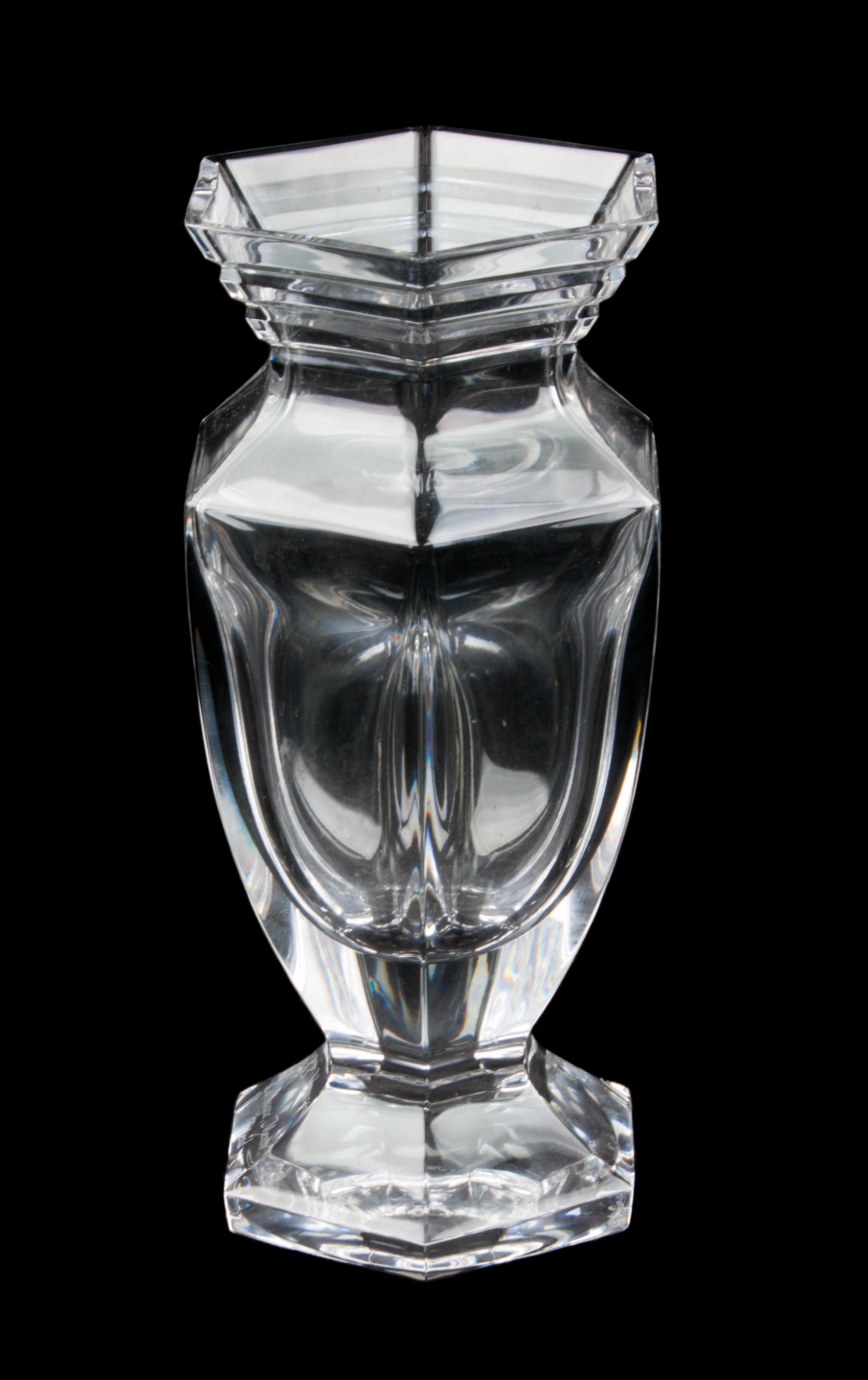 A Waterford Glass Vase Height 8 inches.