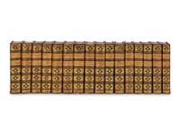 [BINDINGS]. ROLLIN, Charles (1661-1747) and J. B. L. CREVIER. Histoire Romaine Depuis la Fondation de Rome Jusqu'a la Bataille d'Actium . Paris: Veuve Estienne, 1769.