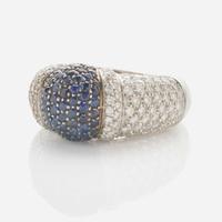 A Group of Three Gold and Gemstone Ladies Rings