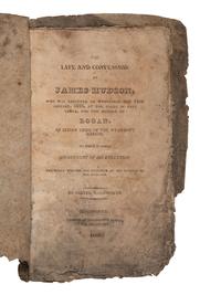 [WESTERN AMERICANA]. Scarce pamphlet related to the 1824 murder of nine Native Americans in Indiana, and the execution of the white perpetrators.