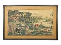 A Chinese Painting on Paper After Lang Shining