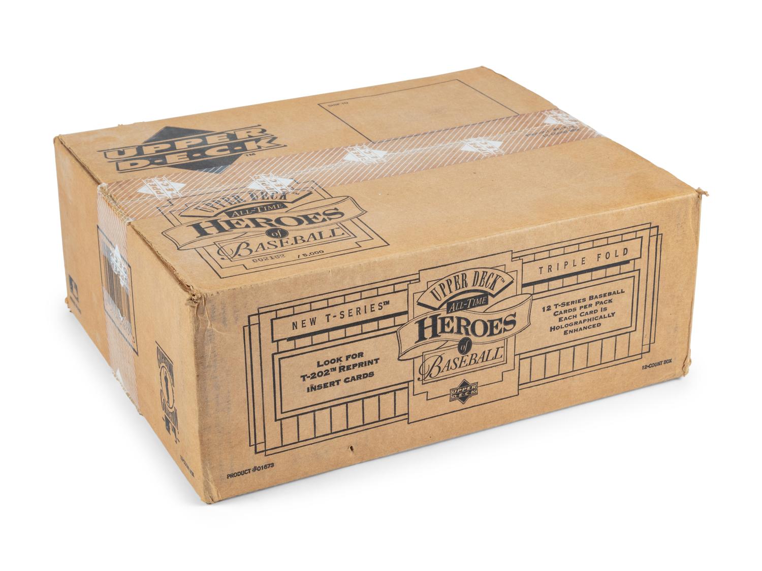 A 1993 Upper Deck All Time Heroes Baseball Card Case
