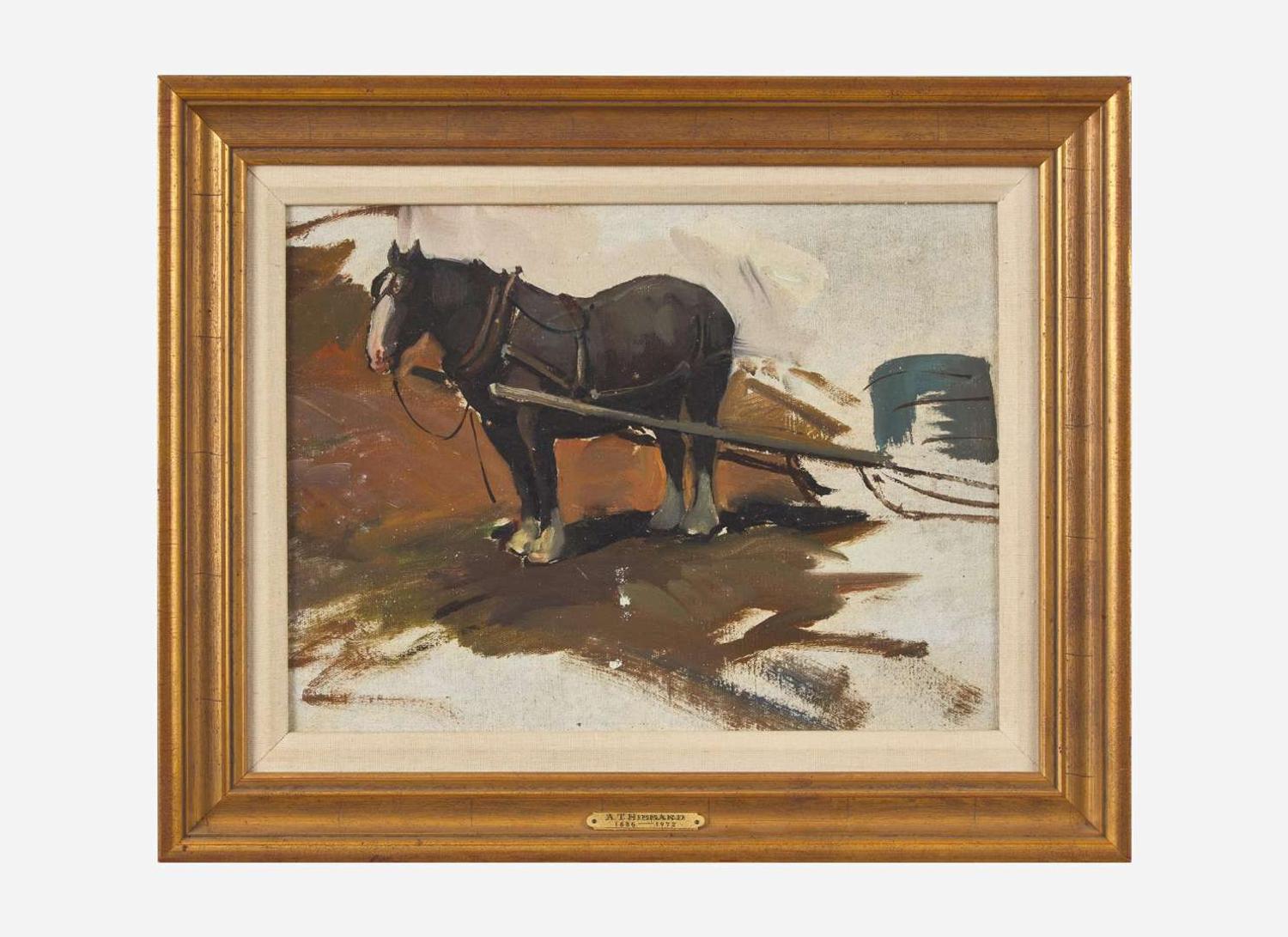 Aldro Thompson Hibbard (American, 1886–1972) - Pulling Horse in the Snow
