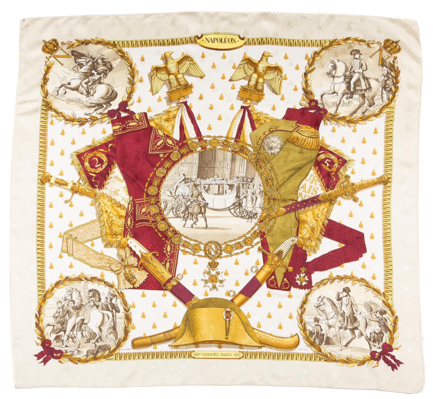 An Hermes 90cm Silk Jacquard Scarf, 36" x 36"