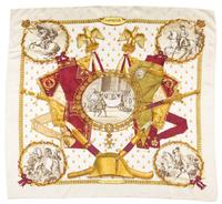 An Hermes 90cm Silk Jacquard Scarf, 36" x 36"