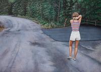 Sally in the Driveway