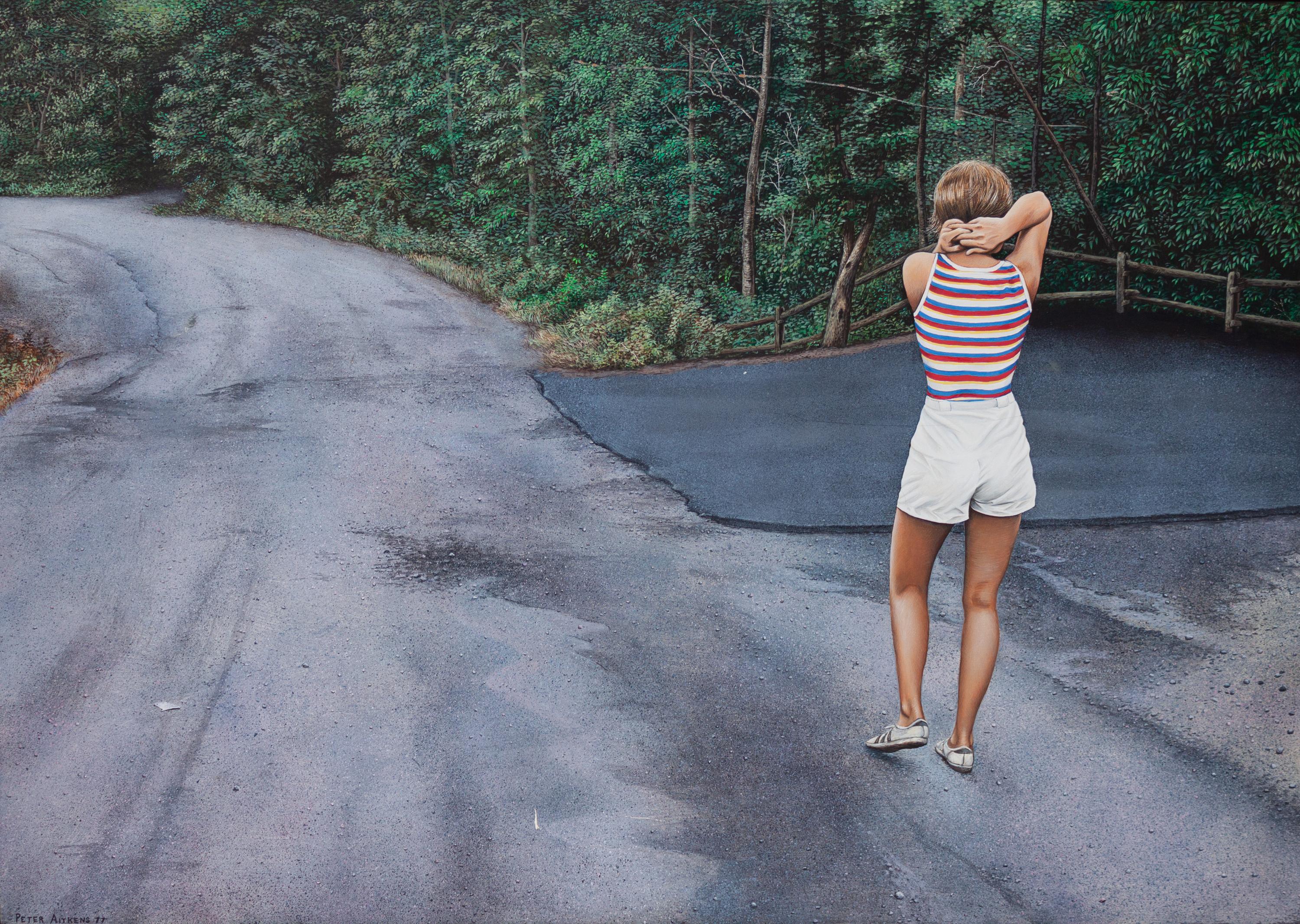 Sally in the Driveway