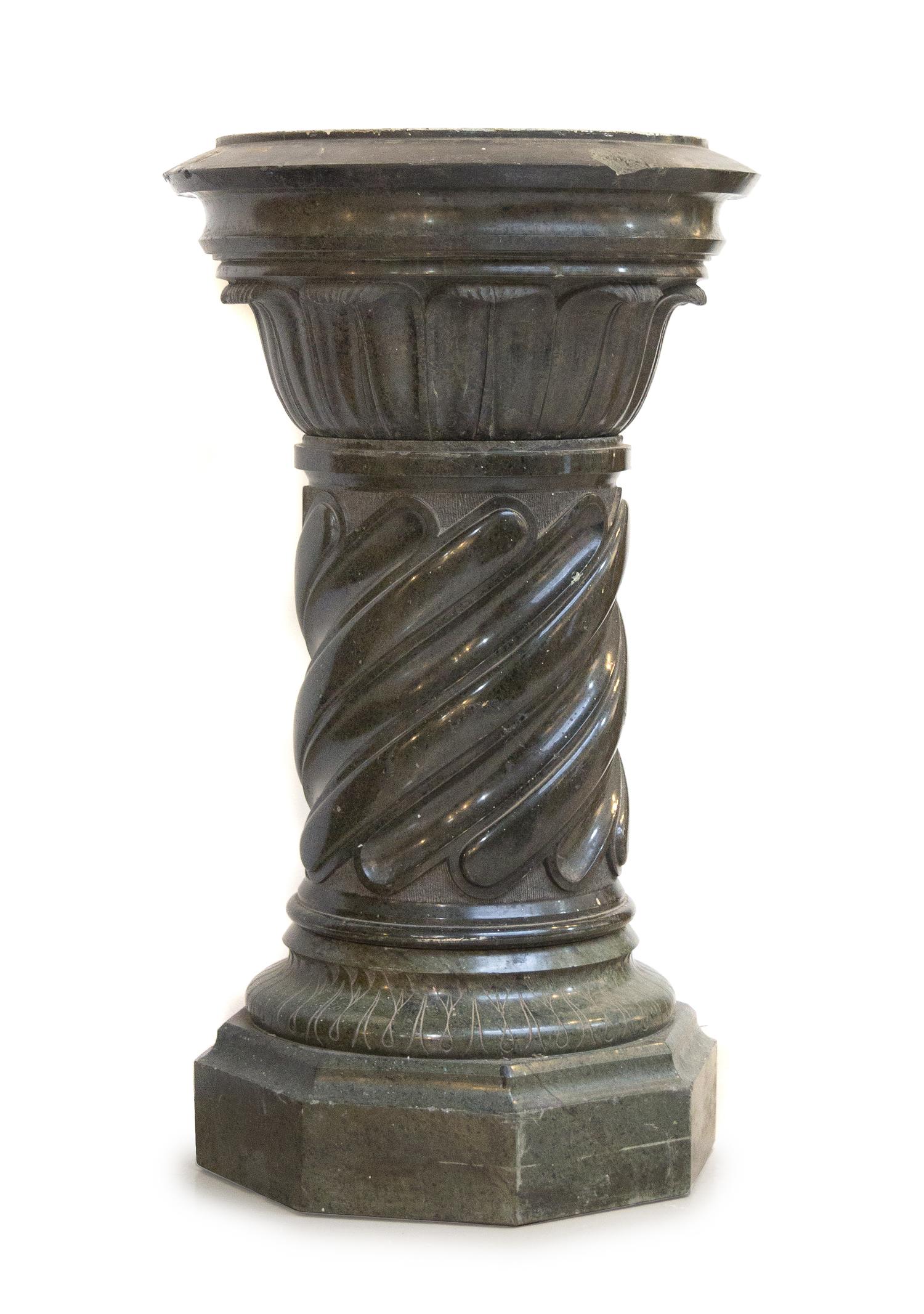 A Continental Marble Pedestal Height 41 inches.