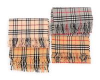 Collection of Six Burberry Items; Four Scarves, Two Bags, 1990-2000s