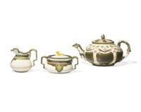 Three Wedgwood Majolica Teawares