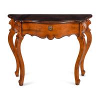 An Italian Maple Console Table