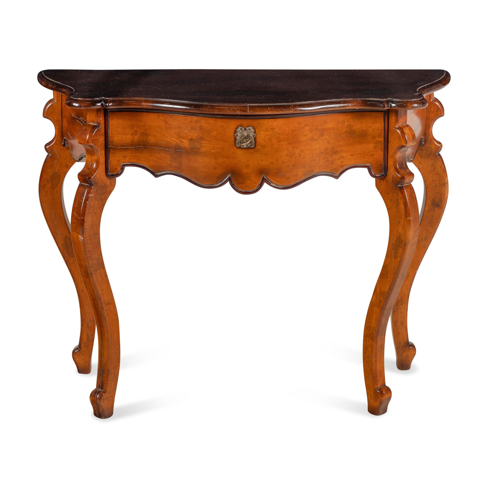 An Italian Maple Console Table