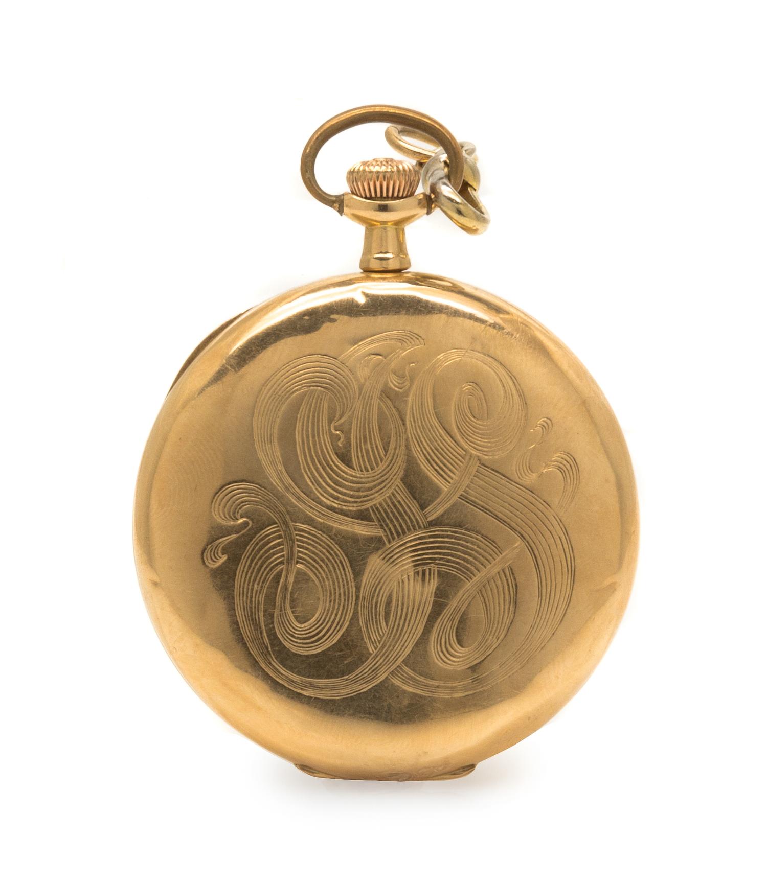 A 14 Karat Yellow Gold Open Face Pocket Watch, Elgin, Circa 1918