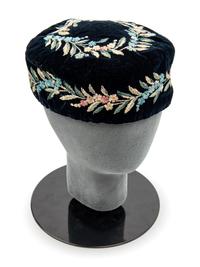 Collection of Five Men's Smoking Caps, Mid 19th Century