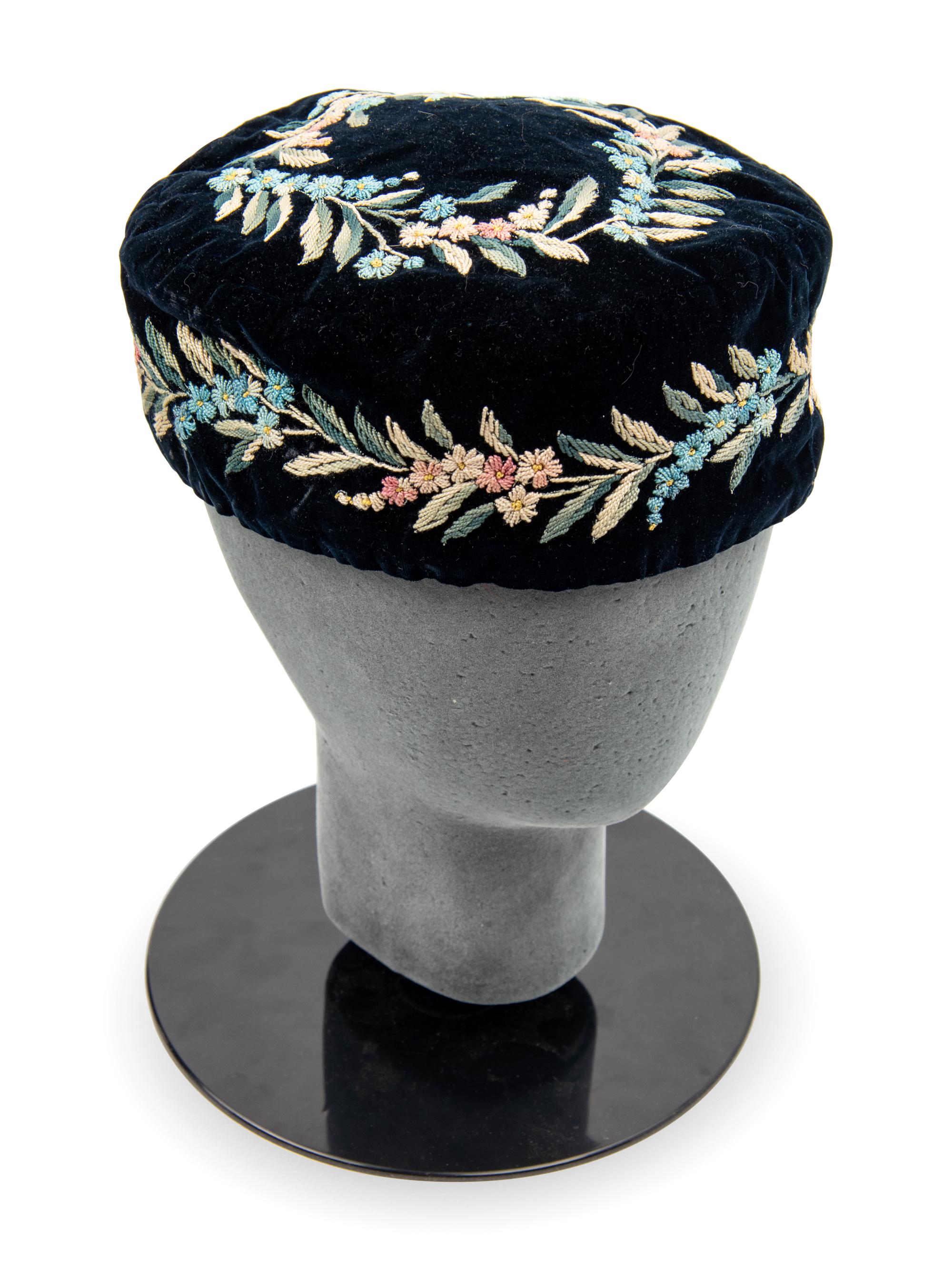 Collection of Five Men's Smoking Caps, Mid 19th Century